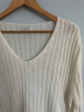Lilou Cream Beach Sweater